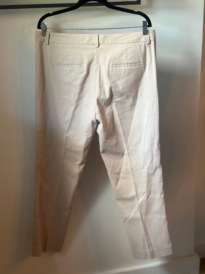 Pantalon beige droit coton T.44