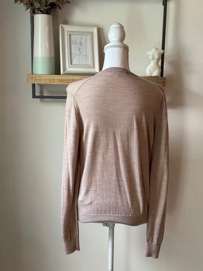 Pull laine beige 100% laine T.38