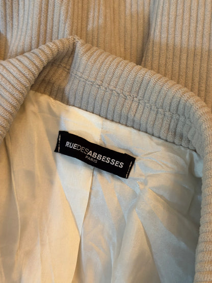 Blazer velours côtelé beige T.38