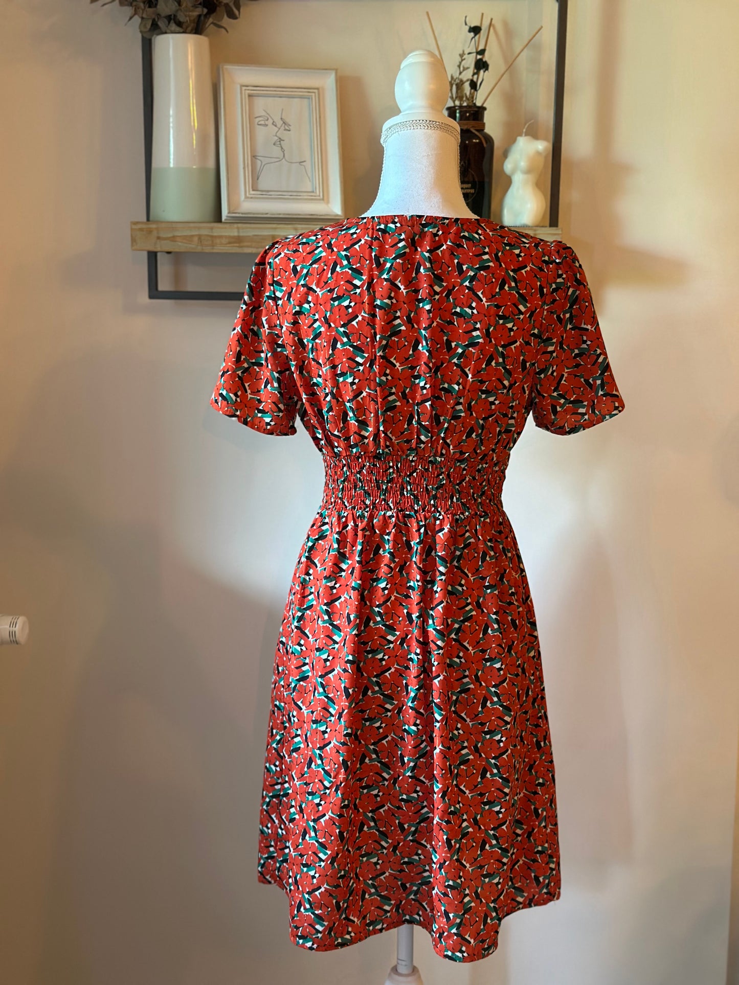 Robe fluide imprimé fleuri T.36