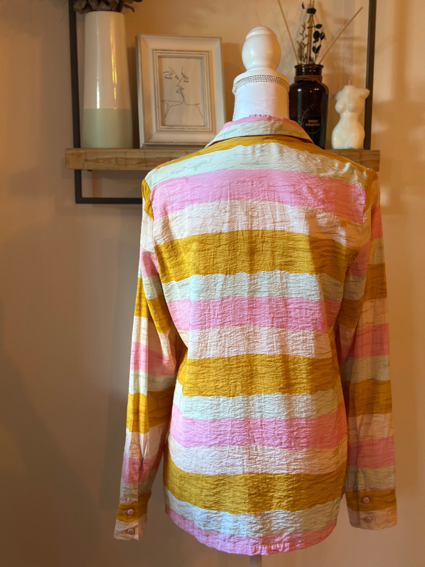 Chemise rayures multicolores T.40