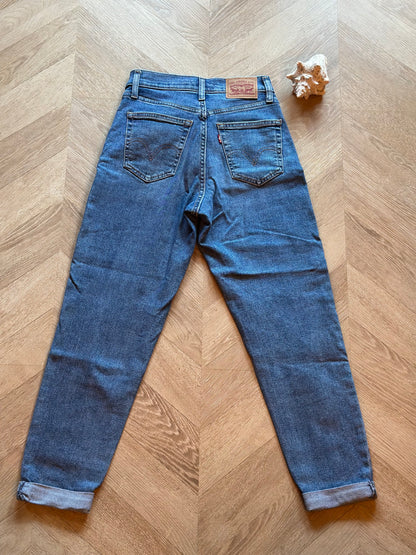Jean mom denim bleu Levi’s high waisted T.34/36 W25