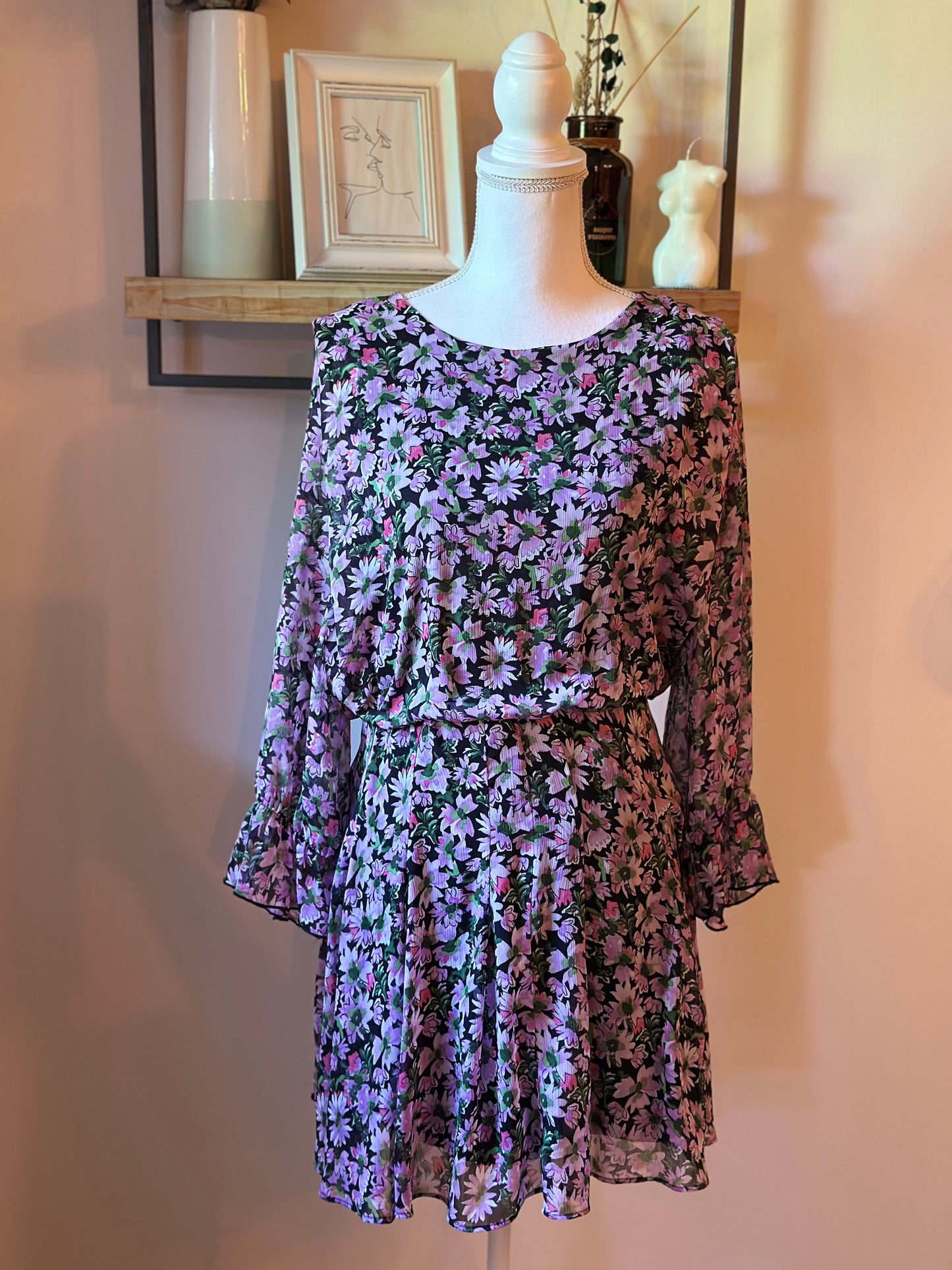Robe imprimé fleuri T.38
