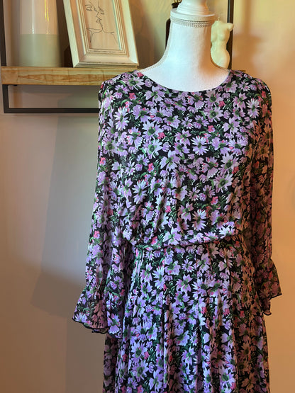 Robe imprimé fleuri T.38