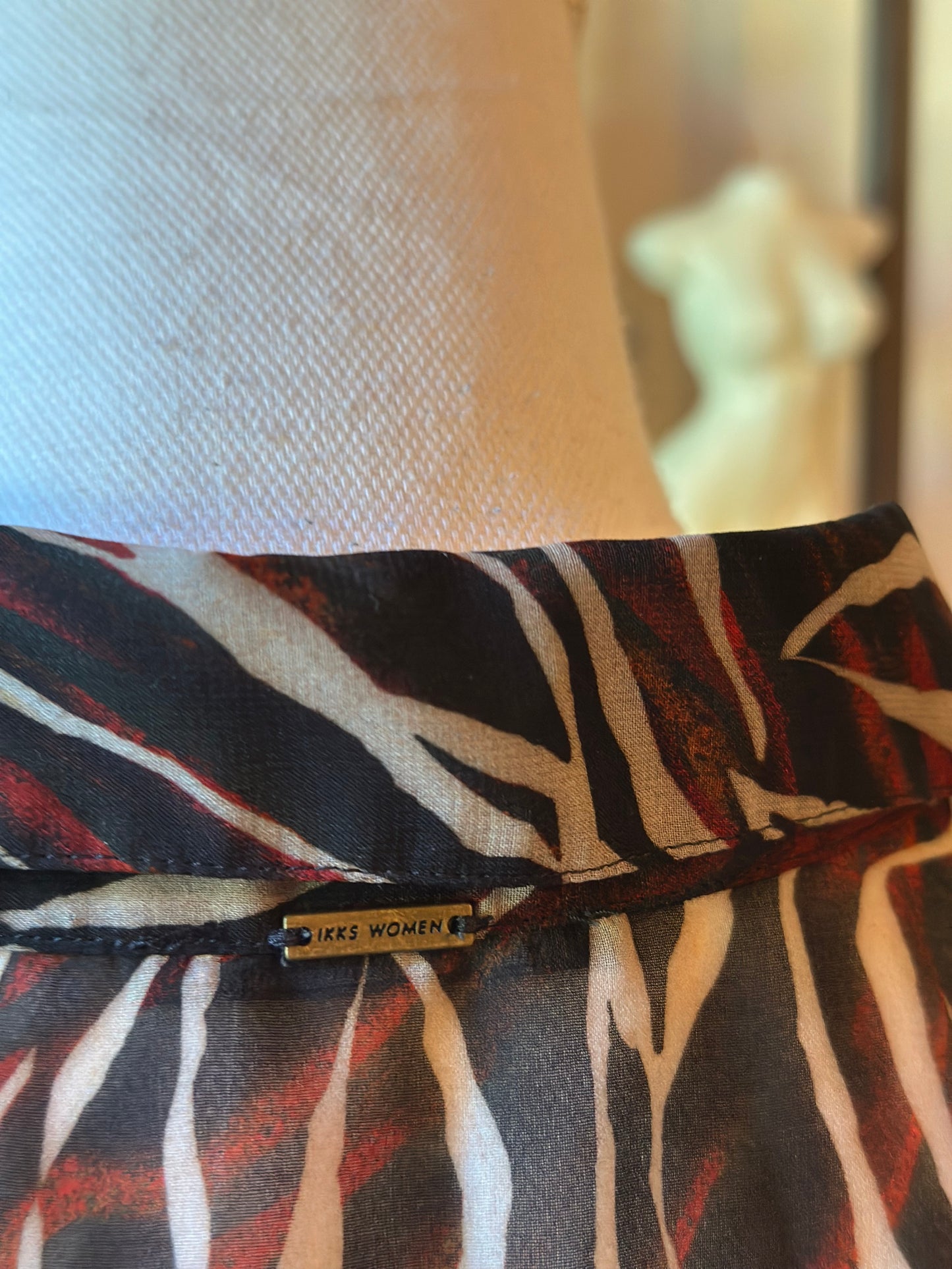 Chemise fluide imprimé zébré IKKS taille 42 comme neuve