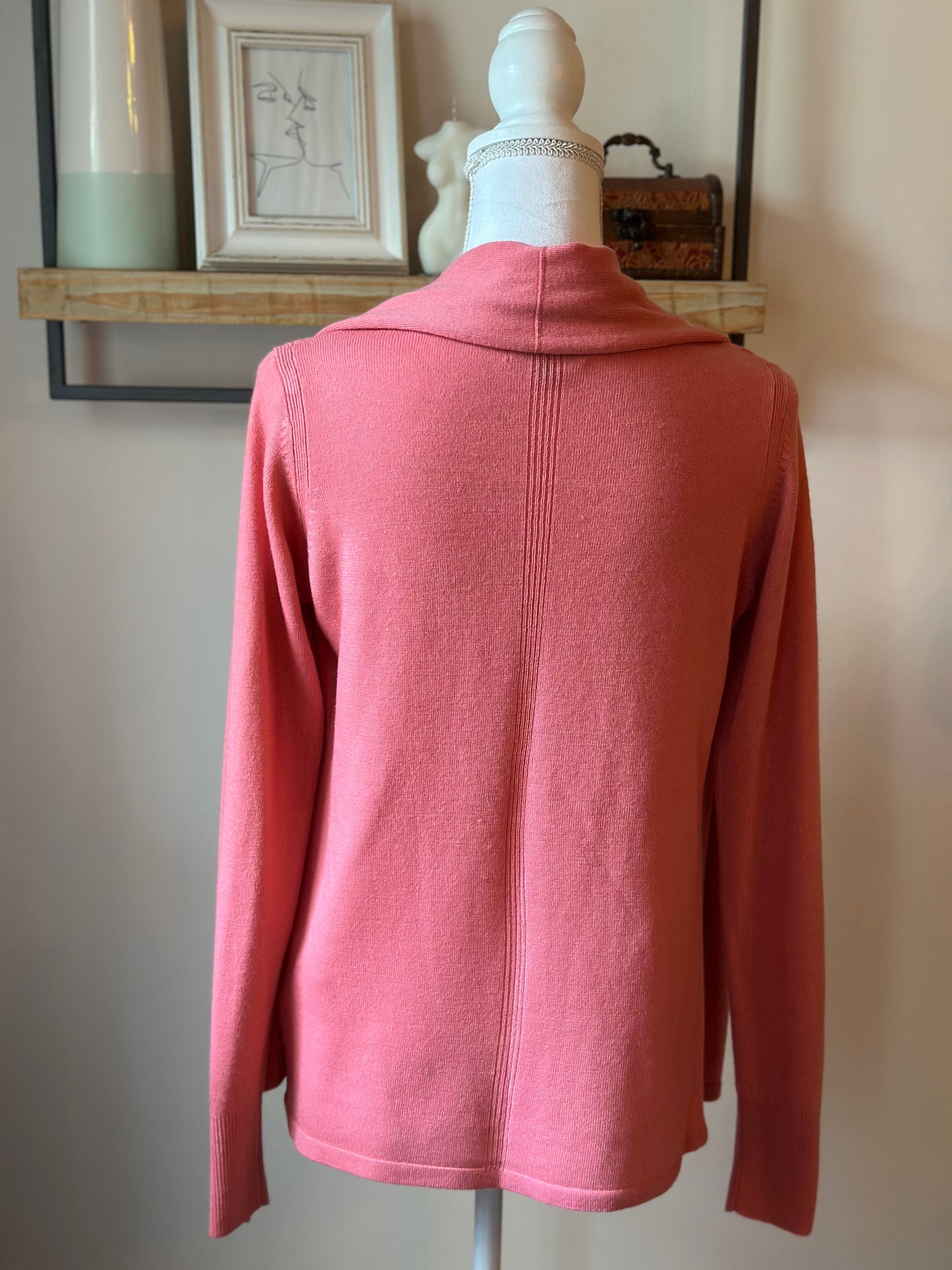 Gilet rose maille fine T.36