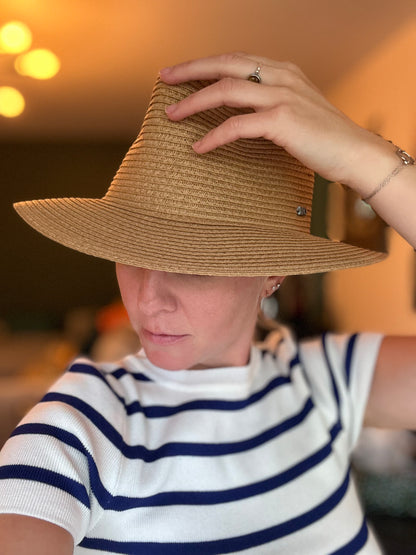 Chapeau de paille unisexe taille unique