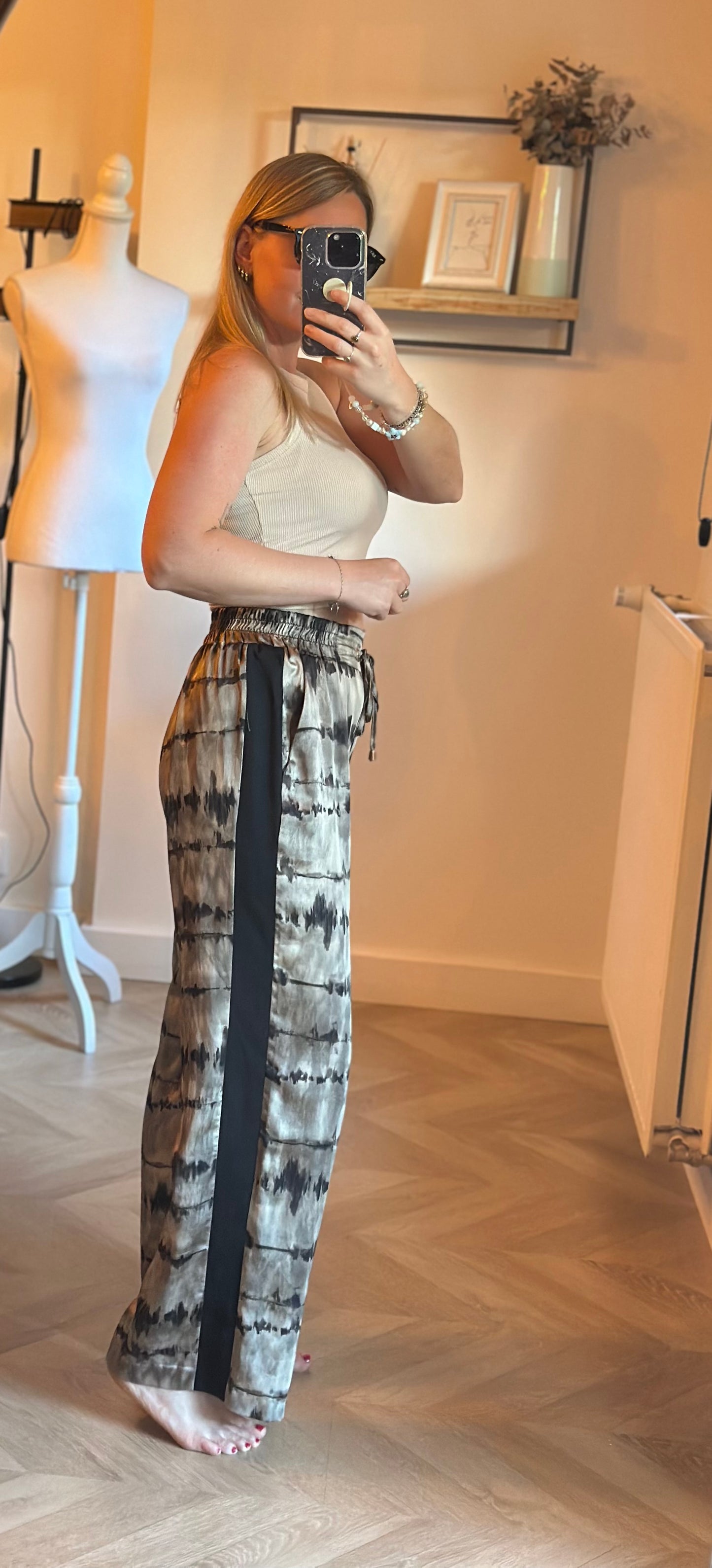 Pantalon fluide tie and dye T.36