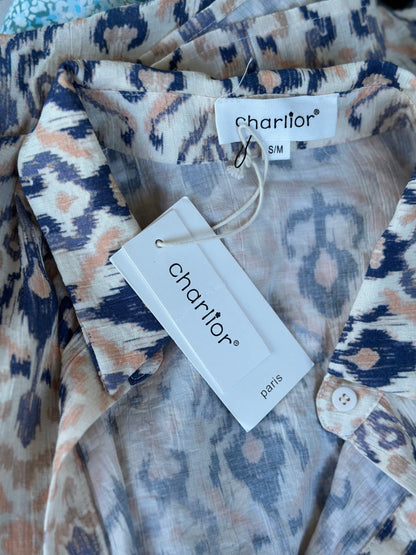 Chemise imprimé bohème oversize - Neuve avec étiquette T.36/38
