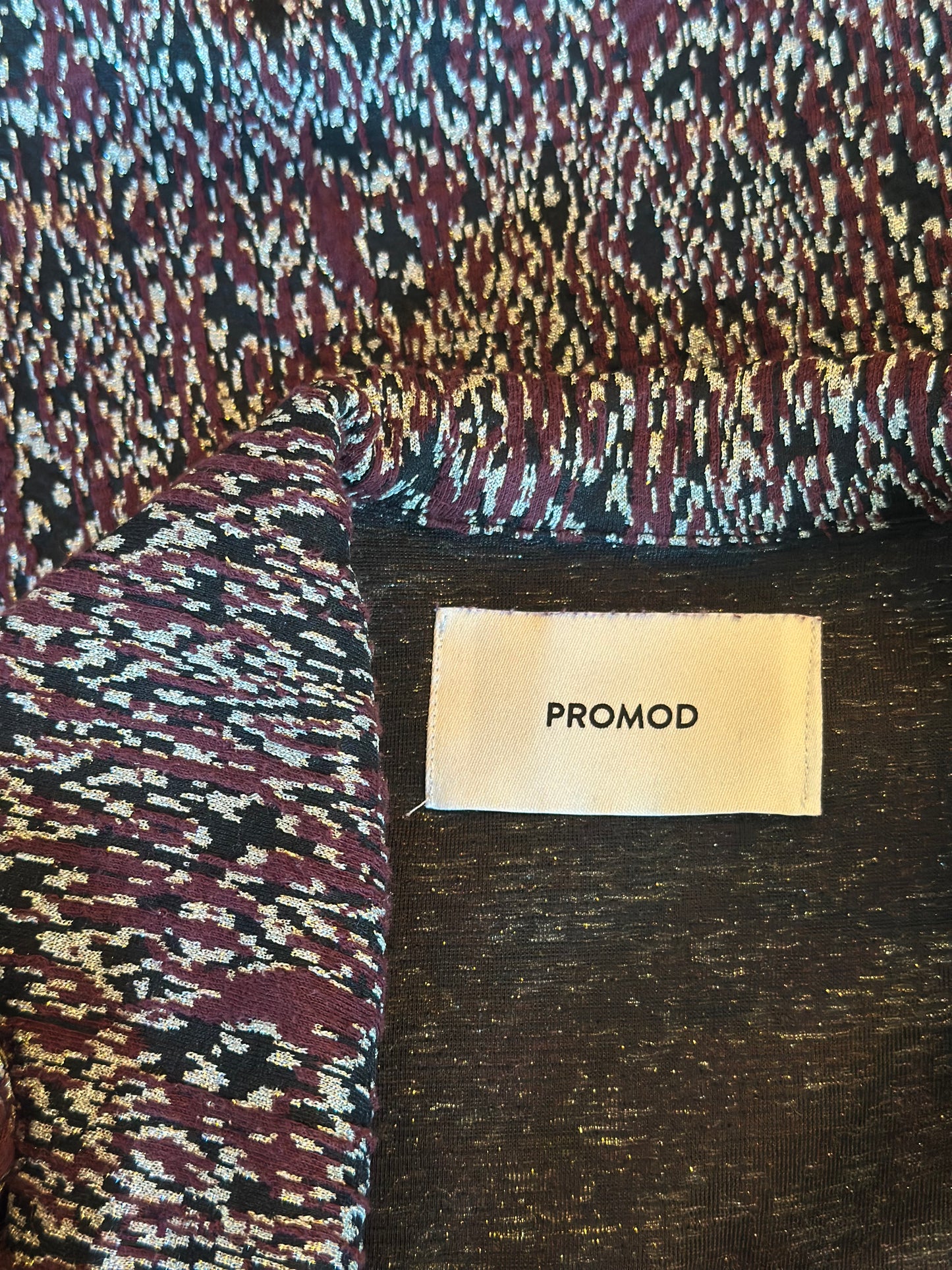 Blazer imprimé texturé multicolore T.38
