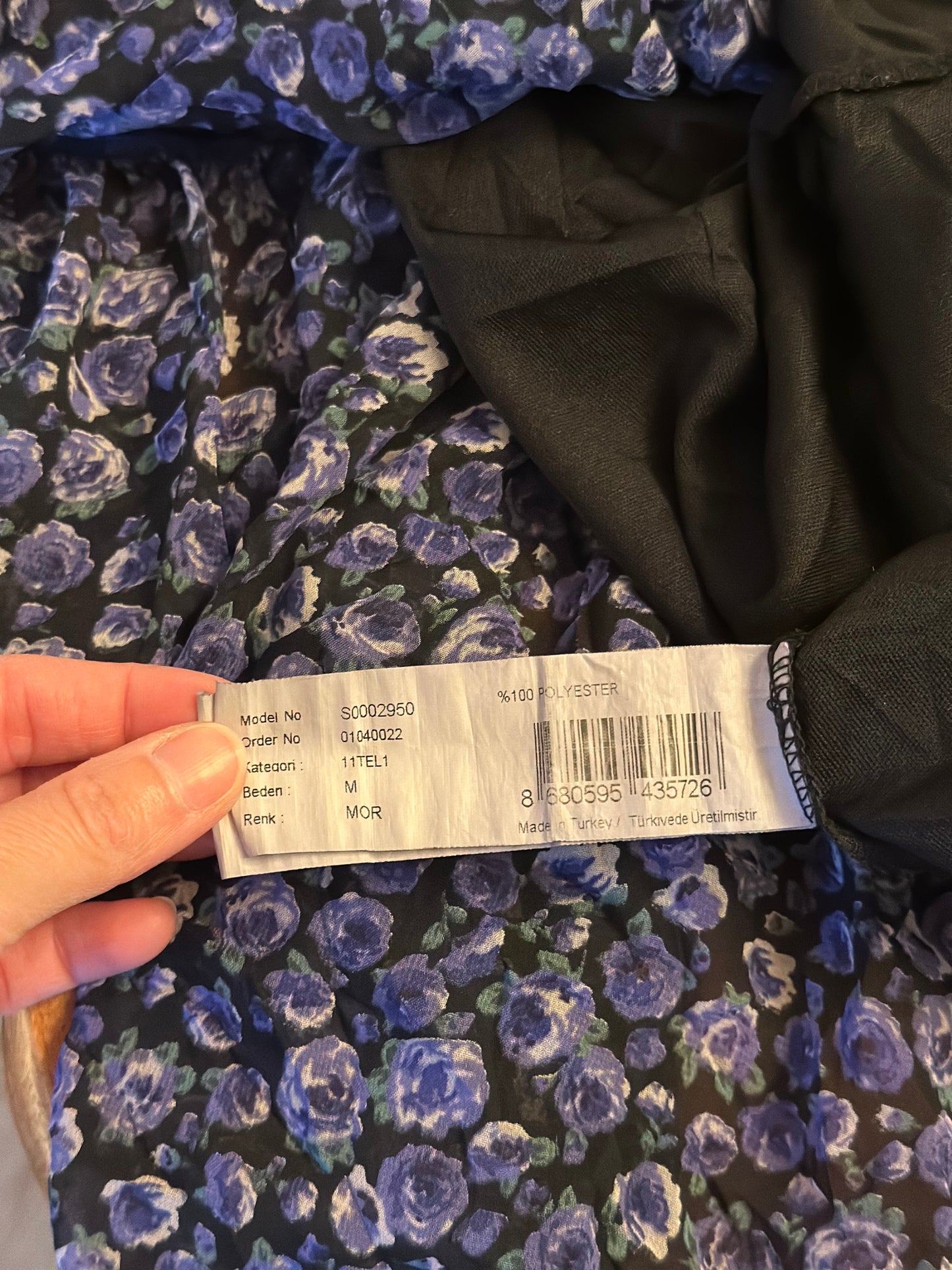Robe fleurie bleue T.38