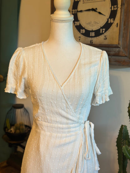 Robe longue fleurie multicolore T.36