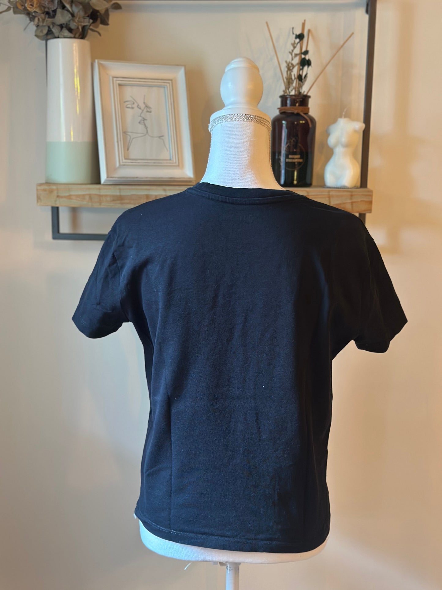 T-shirt noir imprimé logo T.34