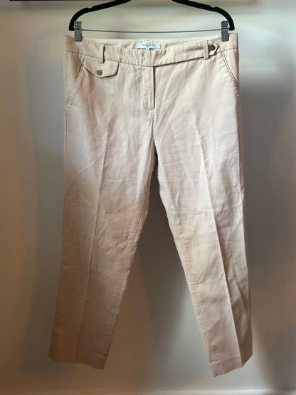 Pantalon beige droit coton T.44