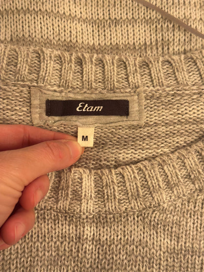 Pull gris motif pingouin Noël T.38