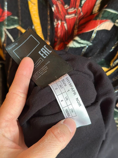 Robe midi fluide imprimé fleuri - Modèle Paprika T.36
