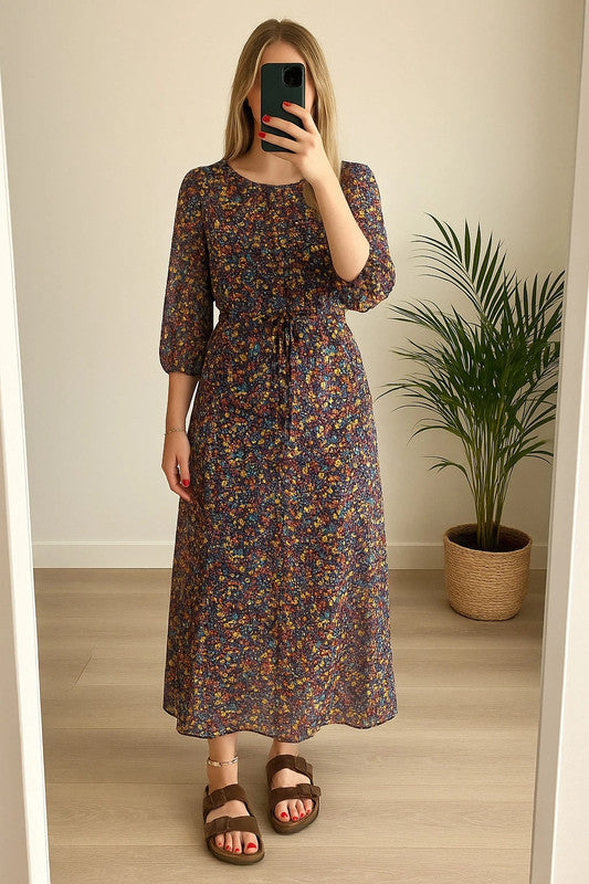 Robe longue fleurie – T.36/38