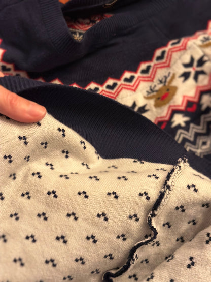 Robe pull marine motif d’hiver T.40