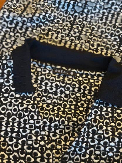 Robe droite imprimé graphique T.38