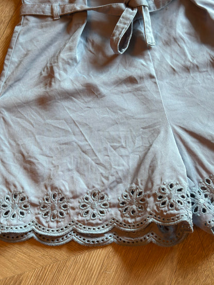 Short fluide broderie anglaise gris T.36