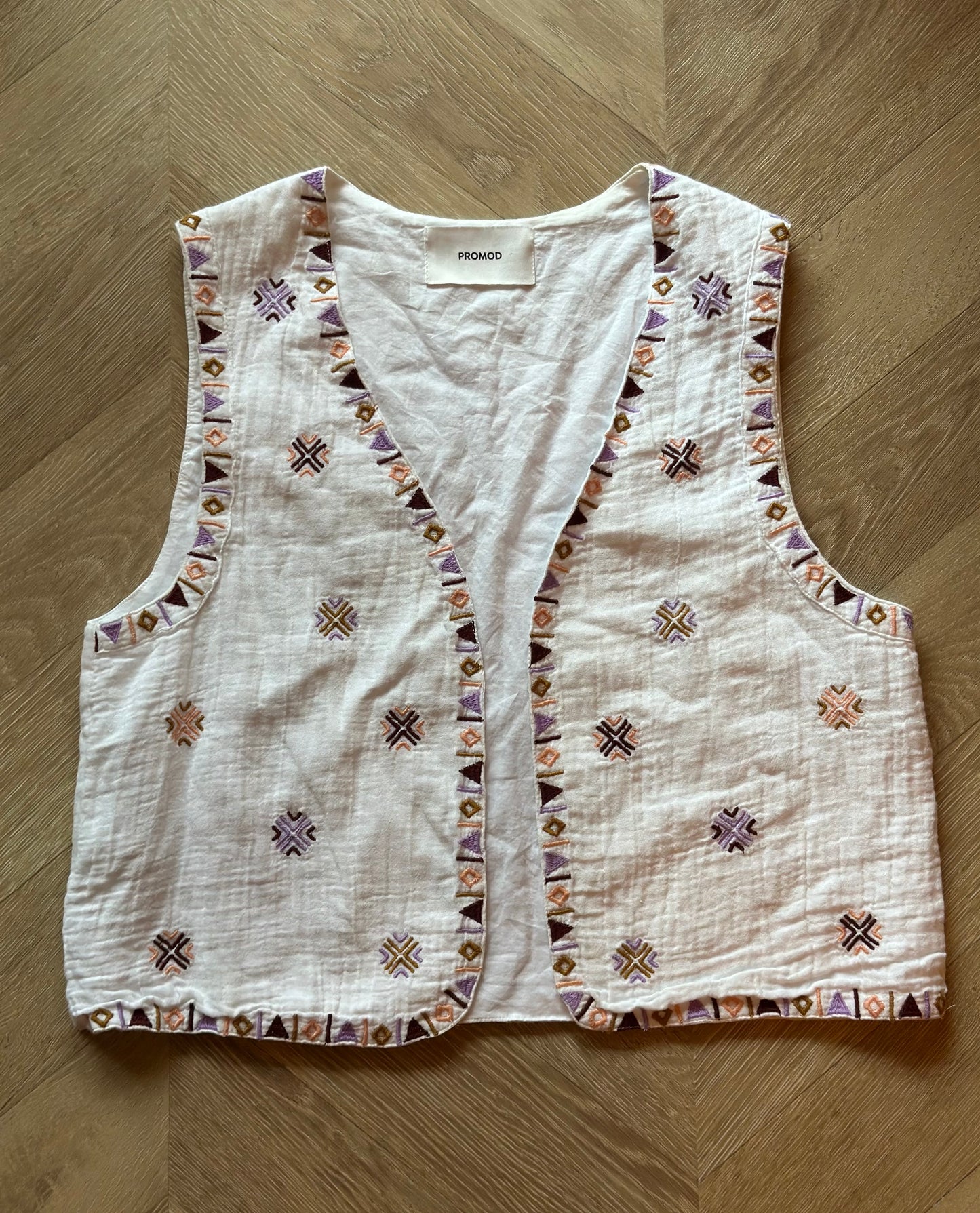 Boléro brodé coton bohème T.38