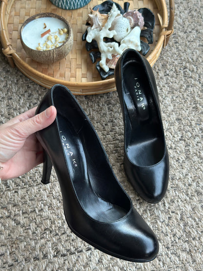 Escarpins cuir noir P.36