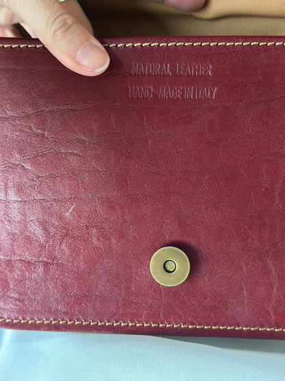 Sac à main cuir Italie noir – bandoulière ajustable neuf