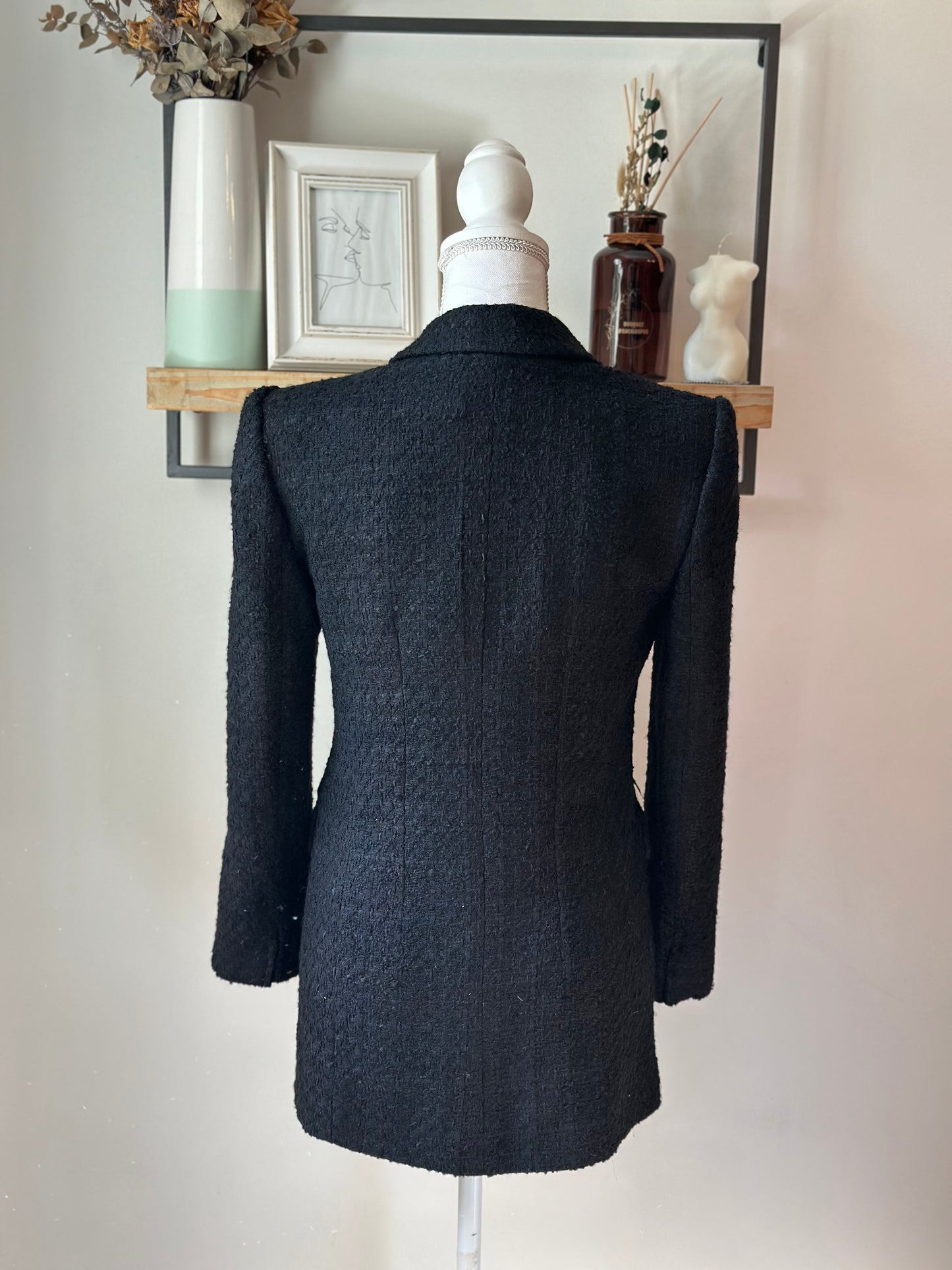 Blazer texturé noir T.34