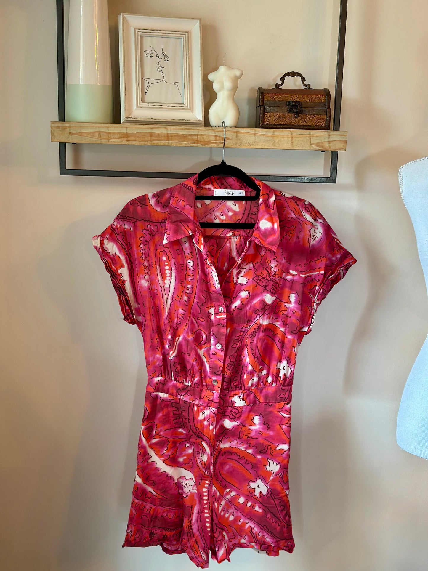 Combishort imprimée paisley T.36
