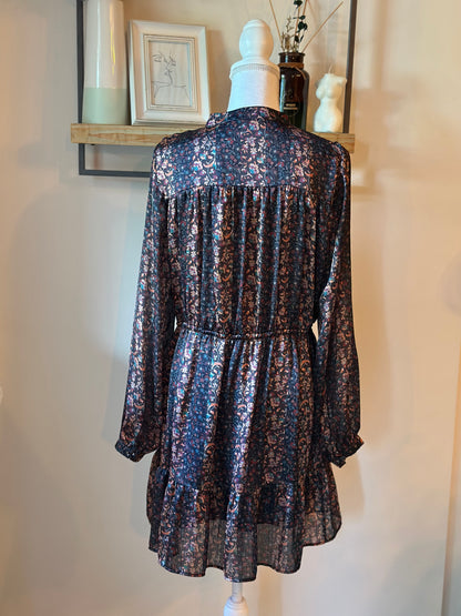 Robe imprimé fleuri noir Promod - taille 38/40