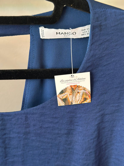 Robe unie bleu marine T.34