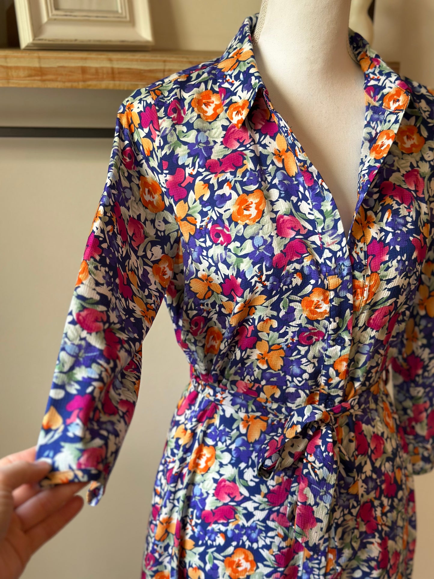 Robe longue fleurie colorée T.34