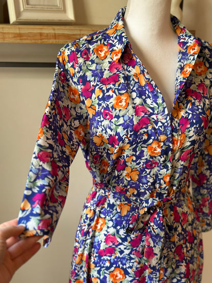 Robe longue fleurie colorée T.34