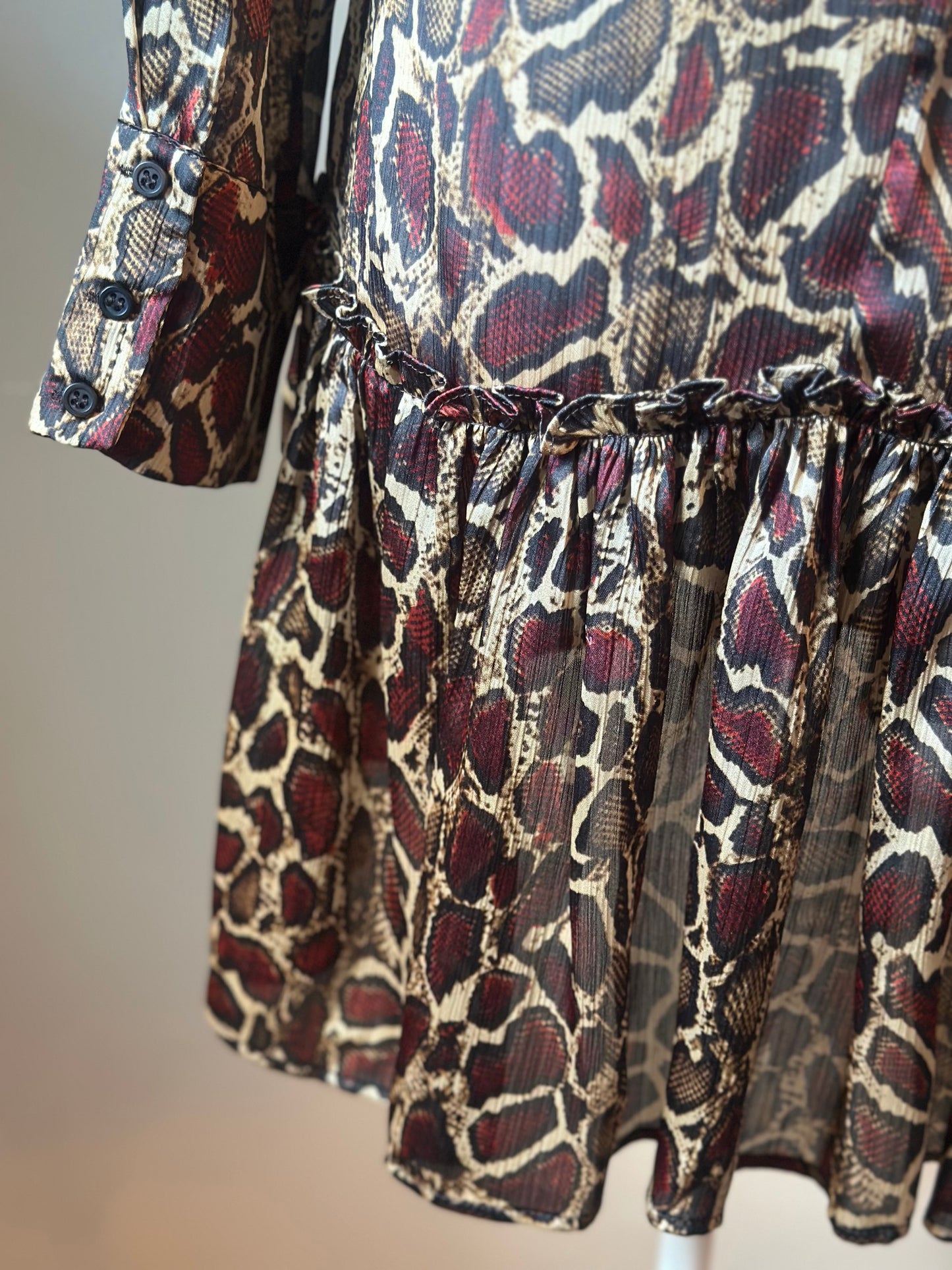 Robe fluide imprimé animalier T.34