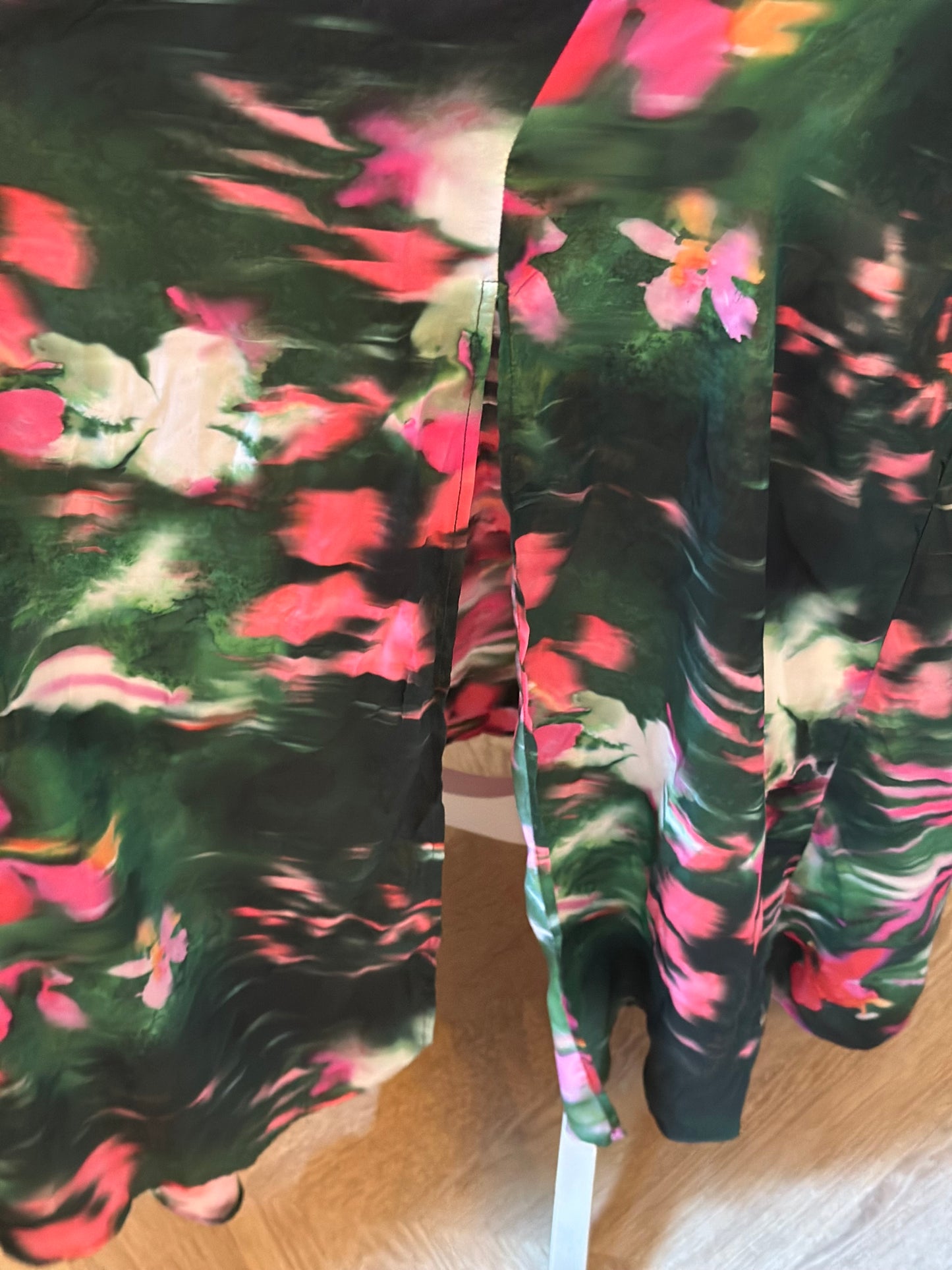 Robe longue fleurie multicolore T.40