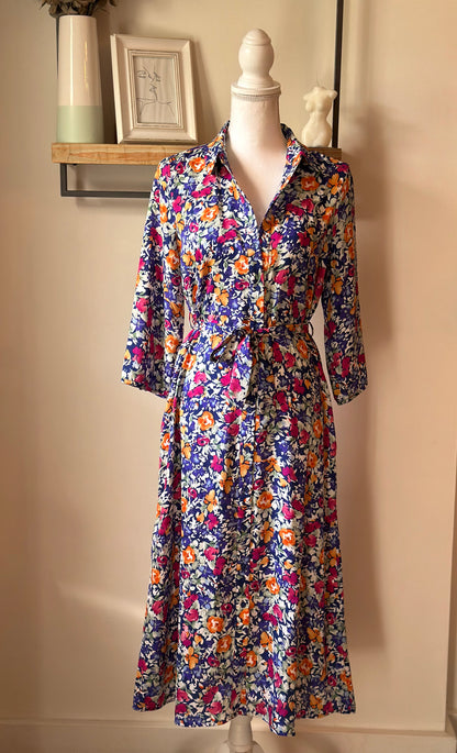 Robe longue fleurie colorée T.34