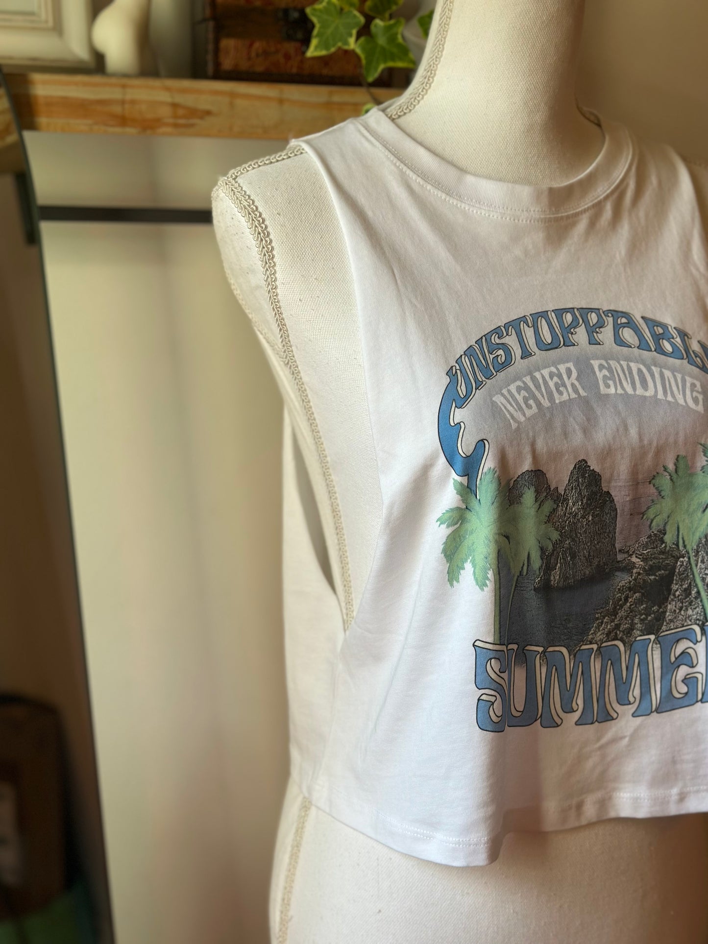 Débardeur neuf imprimé Summer T.38