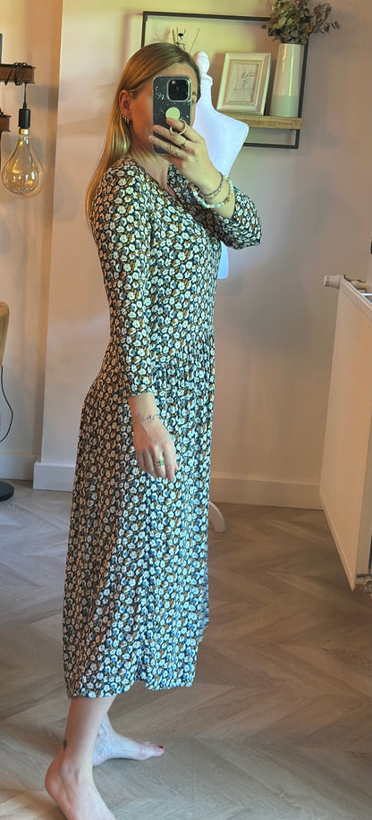 Robe longue fluide fleurie T.40