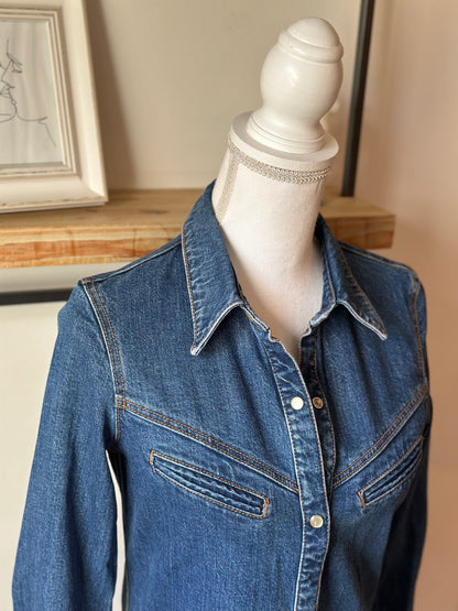Robe en jean en denim coton T.34