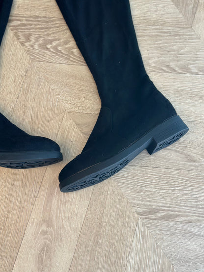 Cuissardes effet velours noir Besson neuf P.36