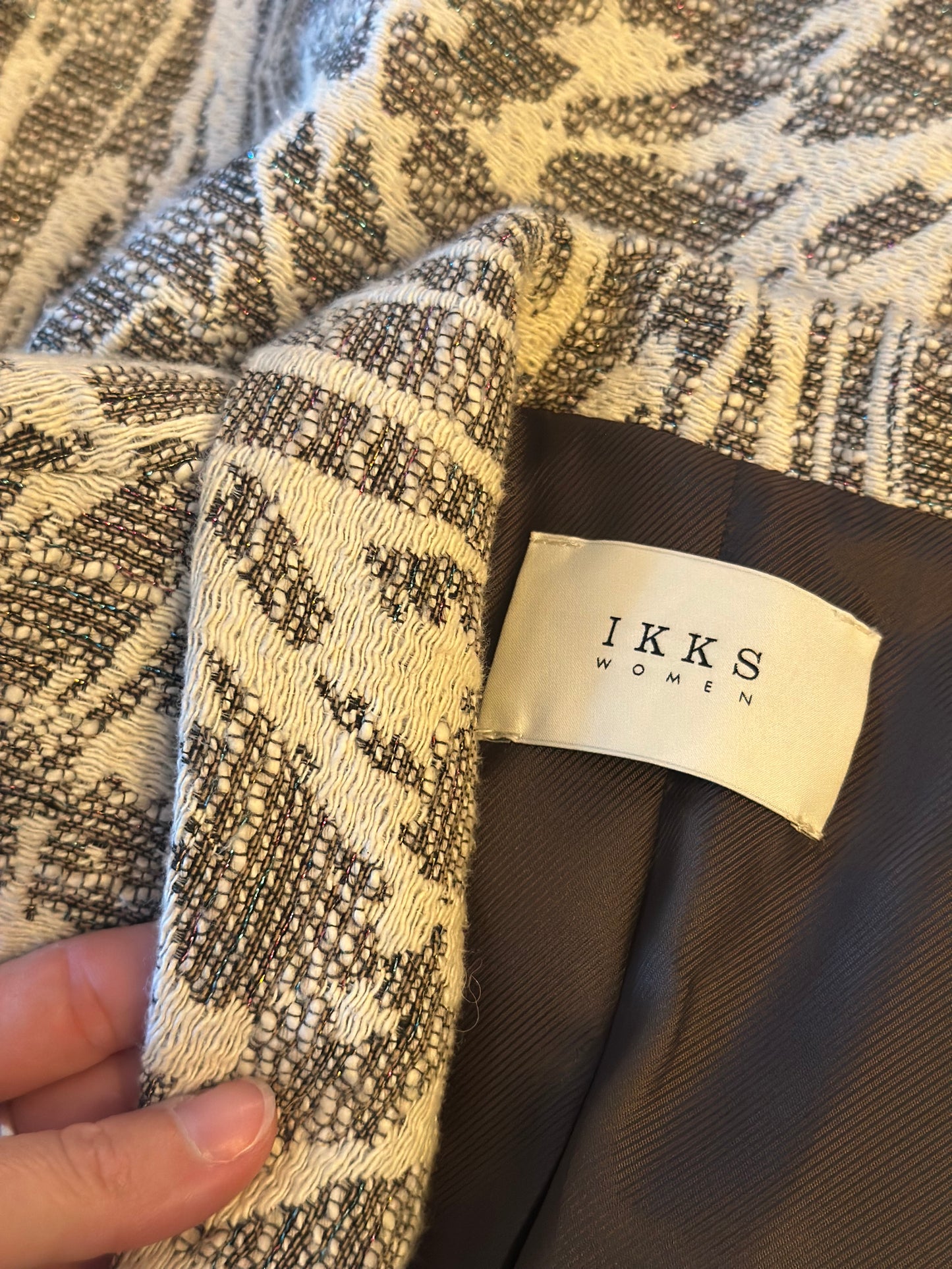 Manteau imprimé feuillage T.38