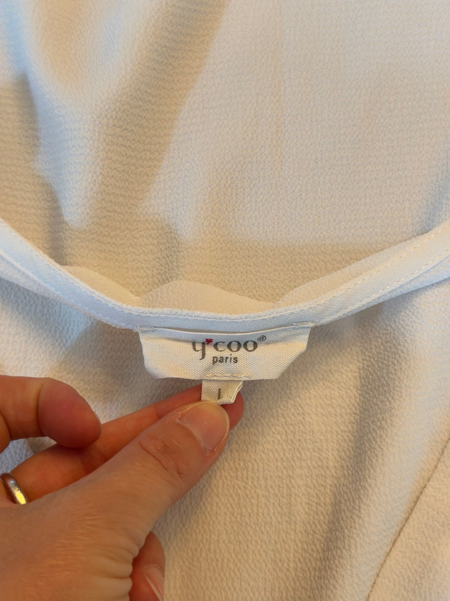 Blouse unie ivoire T.40