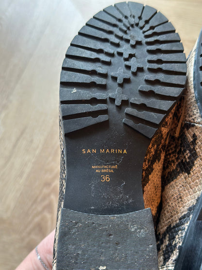 Mocassins imprimé python P.36