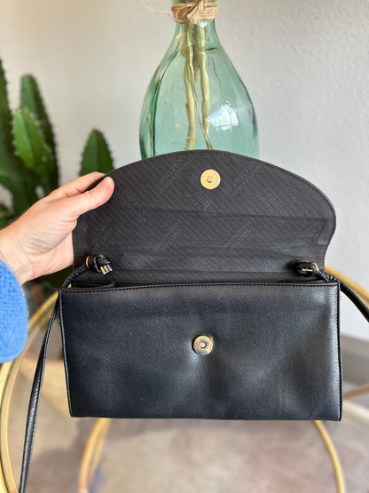 Sac pochette en bandoulière en cuir vintage