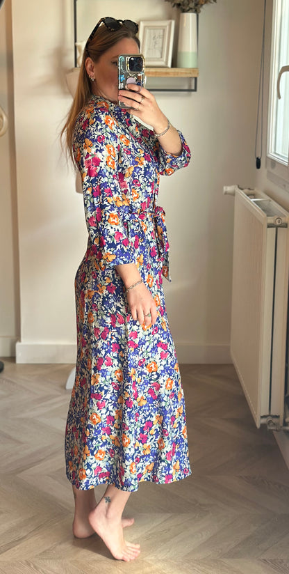 Robe longue fleurie colorée T.34