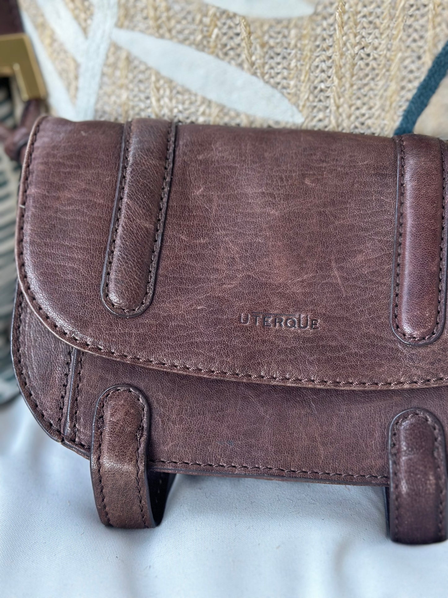 Sac bandoulière cuir marron