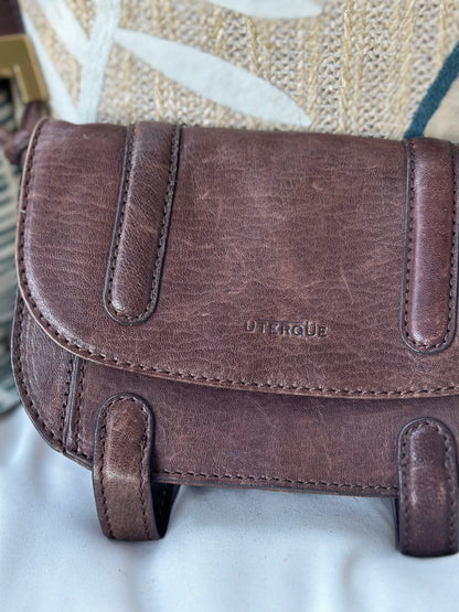 Sac bandoulière cuir marron