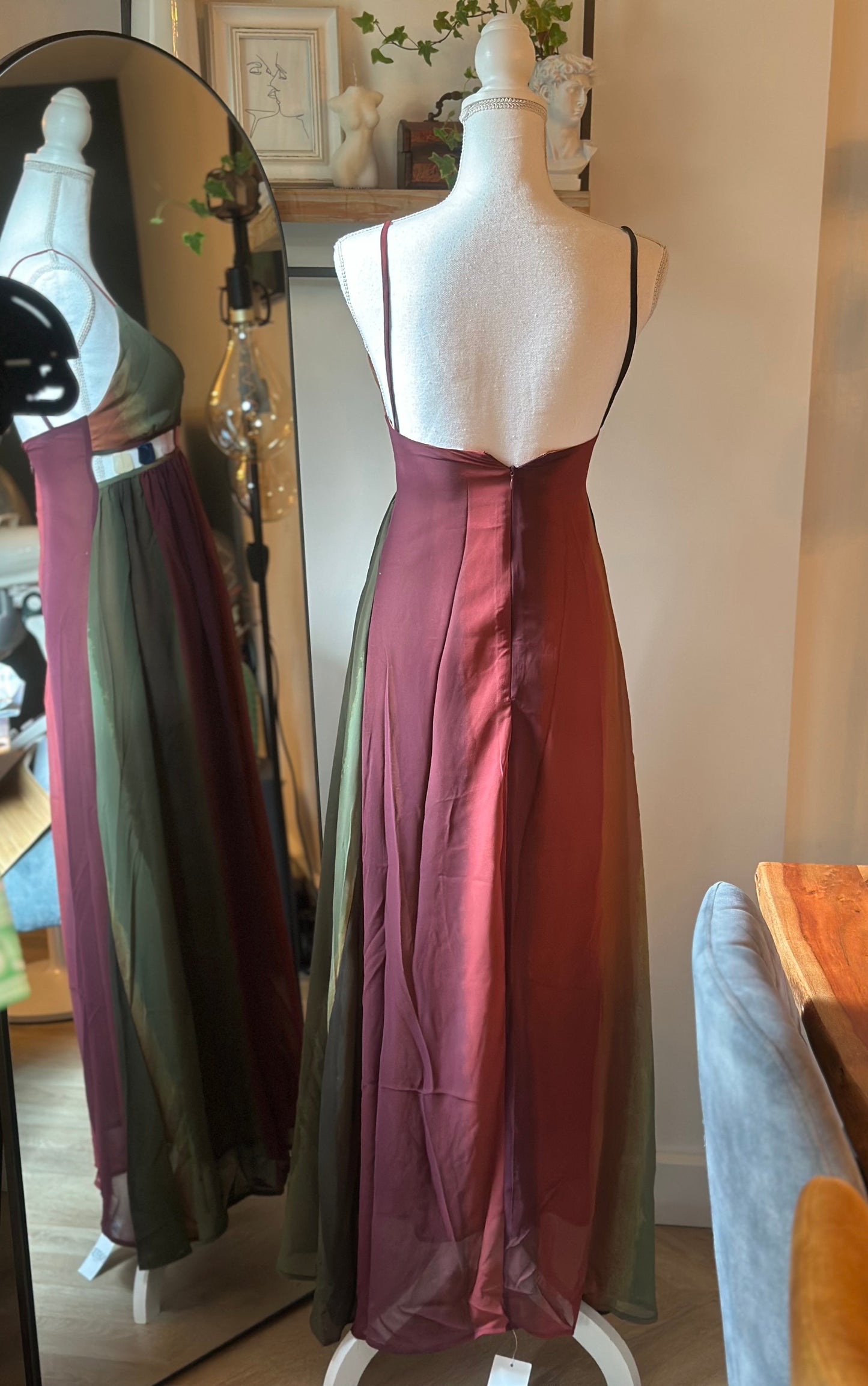 Robe longue dégradé multicolore - T.34 - Neuf