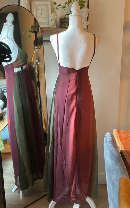 Robe longue dégradé multicolore - T.34 - Neuf