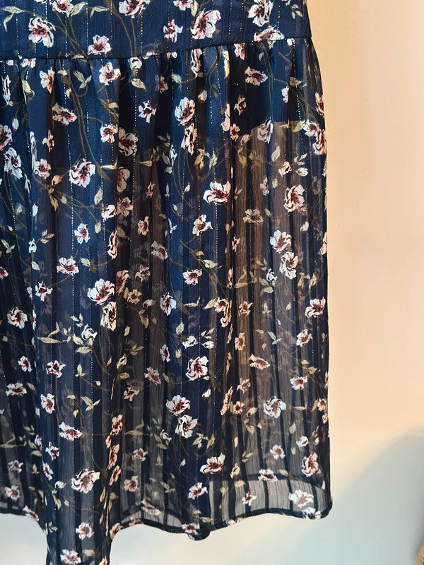 Jupe midi fleurie T.42